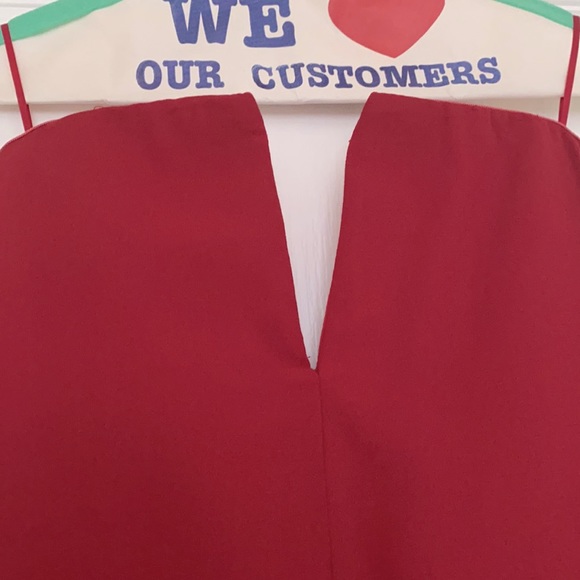 Red Strapless Dress - Picture 2 of 4